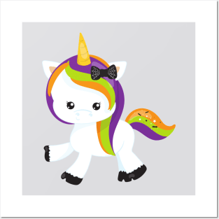 Halloween Unicorn, Cute Unicorn, Magic Unicorn Posters and Art